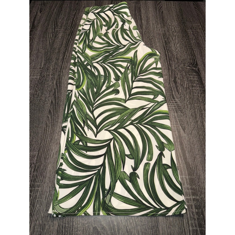 Eliane Rose NEW Tropical Palm Leaf Two Piece Set  Top‎ Skirt Resort Wear Size L - Picture 10 of 14